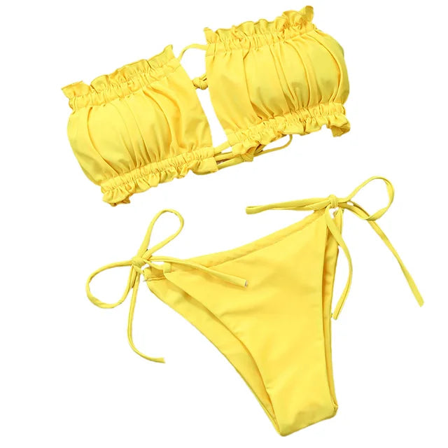 Push Up Padded Band Bikini