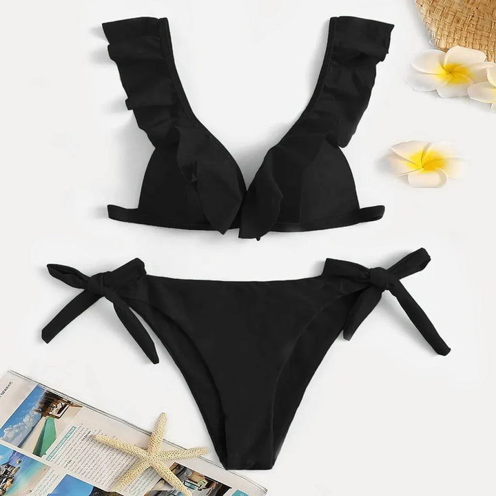 Bikinis High Waist Ruffle