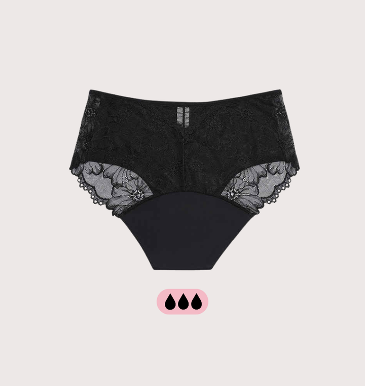 Brief Flower Lace - 100% Leakproof