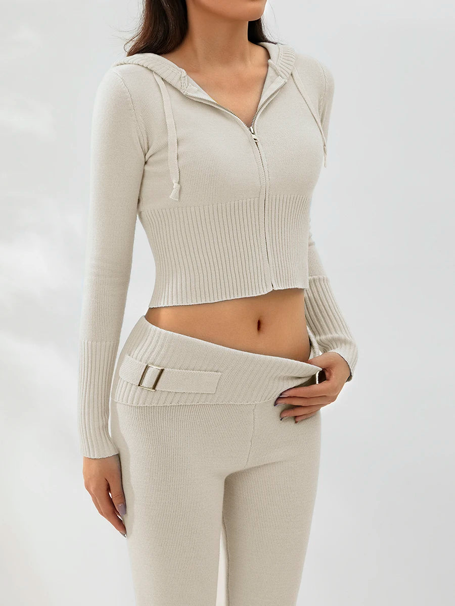 Cozy Ribbed Knit Lounge Set