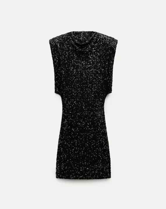 sparkle glitter mini dress for new year christmas with sequins