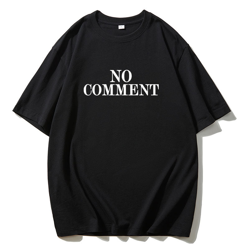 'No Comment' Oversized Tee