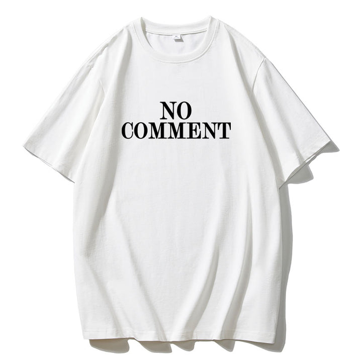 'No Comment' Oversized Tee